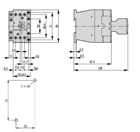 Contactor ALEA II 7,5kW/400V, 1 ND, bobina la 24Vcc