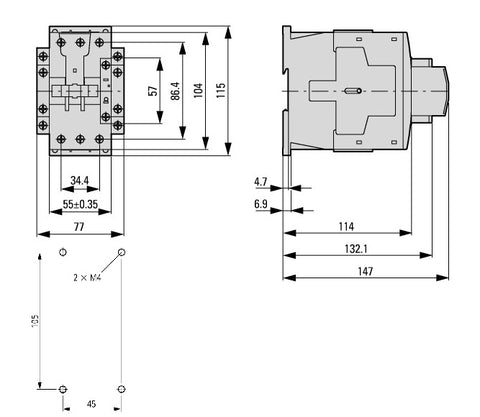 Contactor ALEA II 18,5kW/400V, bobina la 24Vca