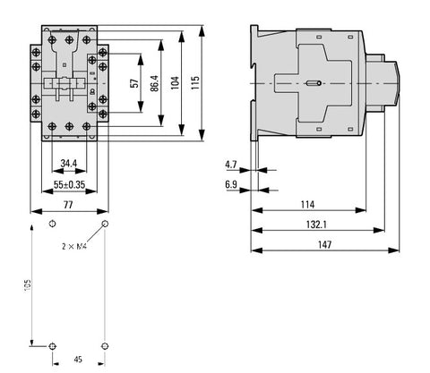 Contactor ALEA II 18,5kW/400V, bobina la 110Vca