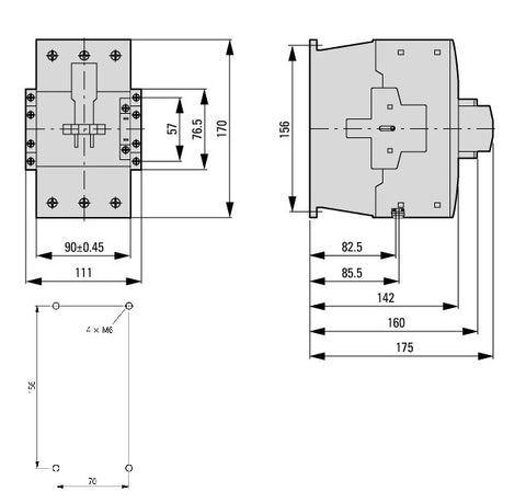Contactor ALEA II 55kW/400V, bobina la 110Vca