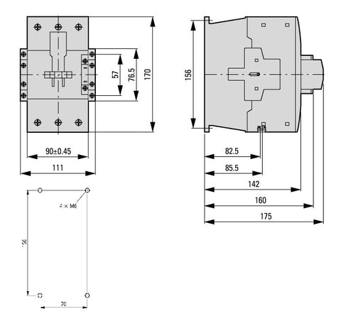 Contactor ALEA II 75kW/400V, bobina la 230Vca
