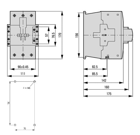 Contactor ALEA II 90kW/400V, bobina la 24Vca