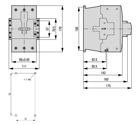 Contactor ALEA II 37kW/400V, bobina la 110Vca
