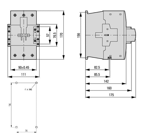 Contactor ALEA II 37kW/400V, bobina la 230Vca