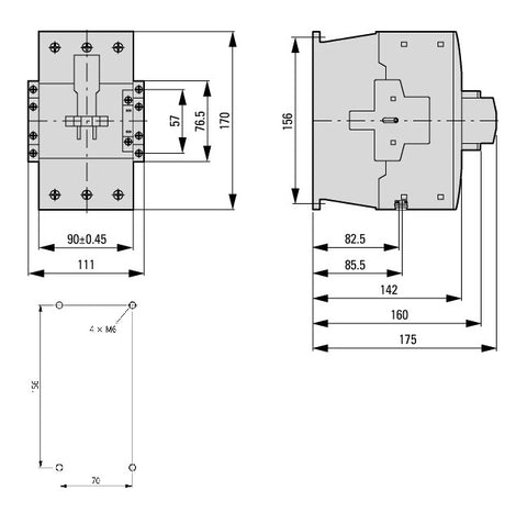 Contactor ALEA II 37kW/400V, bobina la 24Vcc
