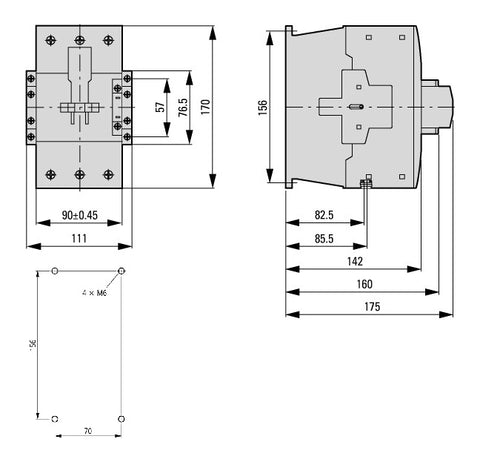 Contactor ALEA II 45kW/400V, bobina la 110Vca