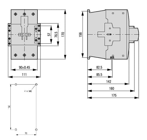 Contactor ALEA II 45kW/400V, bobina la 230Vca