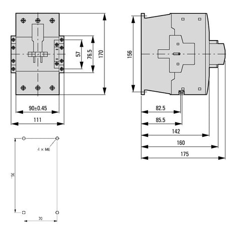 Contactor ALEA II 45kW/400V, bobina la 24Vcc