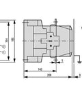 Contactor ALEA II 132kW/400V, 2 ND + 2 NÎ, bobina la 230Vca
