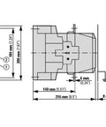 Contactor ALEA II 200kW/400V, 2 ND + 2 NÎ, bobina la 230Vca