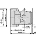 Contactor ALEA II 250kW/400V, 2 ND + 2 NÎ, bobina la 230Vca