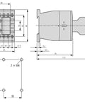 Contactor ALEA II auxiliar, 3 ND + 1 NÎ, bobina la 24Vca
