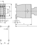 Contactor ALEA II auxiliar, 3 ND + 1 NÎ, bobina la 230Vca