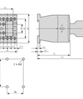 Contactor ALEA II auxiliar, 2 ND + 2 NÎ, bobina la 24Vca