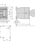 Contactor ALEA II auxiliar, 2 ND + 2 NÎ, bobina la 24Vcc