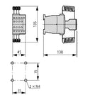 Contactor sarcini capacitive 20 kVAr, 1 NO + 1 NÎ, 230Vca