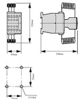 Contactor sarcini capacitive 25 kVAr, 1 NO + 1 NÎ, 230Vca