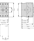 Contactor ALEA II 4 poli, 125A/AC-1, bobina la 230Vca