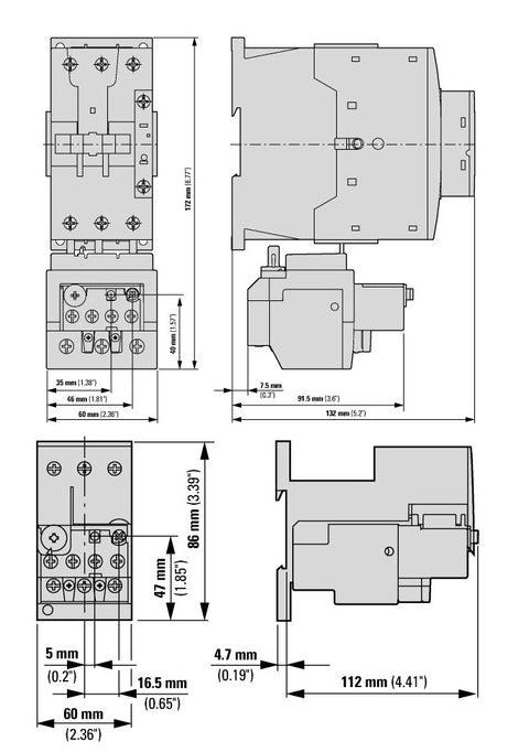 Releu termic ALEA II 40 - 57A