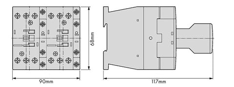 Ansamblu inversare sens, 3kW/400V, bobina la 230Vca
