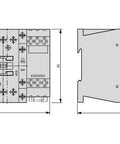 Ansamblu stea-triunghi, 22kW/400V, bobina la 230Vca