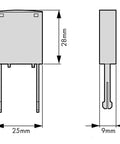 Modul deparazitare RC pentru contactor mărime 0, 110-240Vca