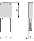 Modul varistor pentru contactoare mărime 0, 24-48Vca