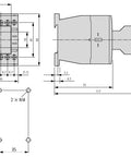 Cont.aux. pt. contactor aux., 2ND+2NÎ , 1ND+1NÎ microswitch