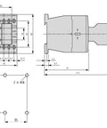 Contact auxiliar frontal pentru contactor auxiliar LTH, 2ND