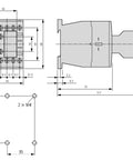 Contact auxiliar frontal pt. contactor auxiliar LTH, 2ND+2NÎ