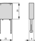 Modul deparazitare RC pt. contactor mărime 2-3, 110-240Vca