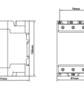 Contactor 3 poli, CUBICO High, 37kW, 80A, 1ND+1NÎ, 24Vc.a.