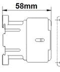 Contactor auxiliar 4ND, CUBICO, 6A, 24Vc.a.