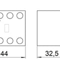 Contact aux. frontal pt. CUBICO Clasic/High/Grand, 2ND+2NÎ