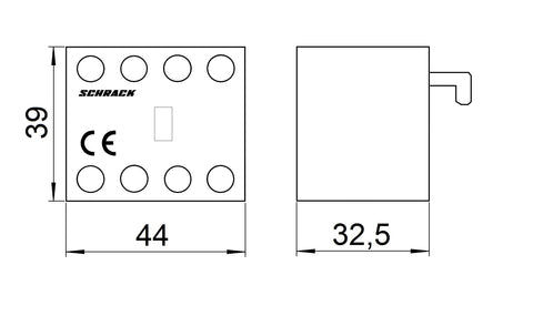 Contact aux. frontal pt CUBICO Clasic/High/Grand, 3ND+1NÎ