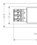 Buzer Compact, d= 30 mm, 230-240 V c.a., negru, 85 dB