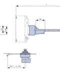 Ax prelungire 600mm MC1/2