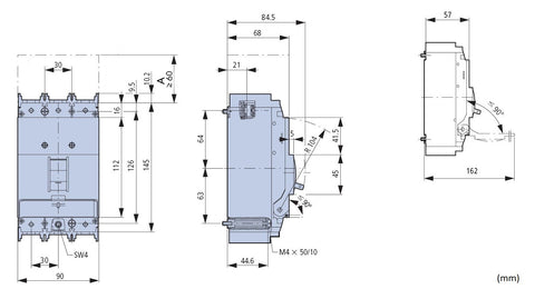 Separator 3p 160A teledeclansabil
