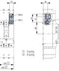 Clema tunel 3p 185MM pentru MC2