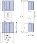 Separator de fază pentru MC3, 4-poli (3 buc.)