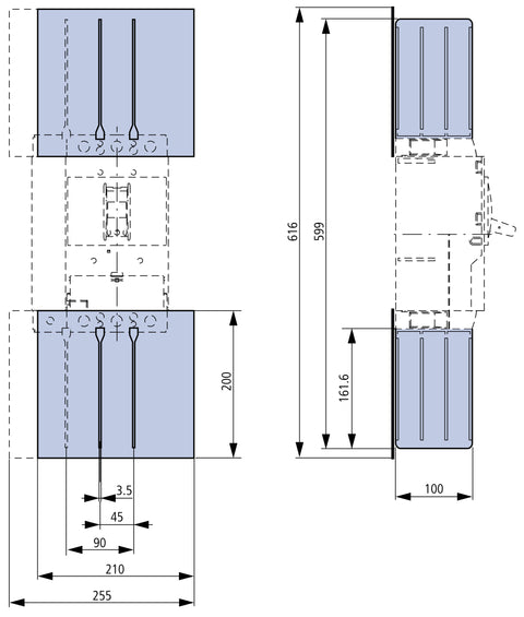 Separator de fază pentru MC3, 4-poli (3 buc.)