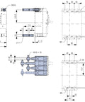 Set cleme conexiune spate MC3 4poli