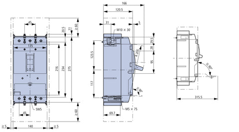 Separator 3p 630A