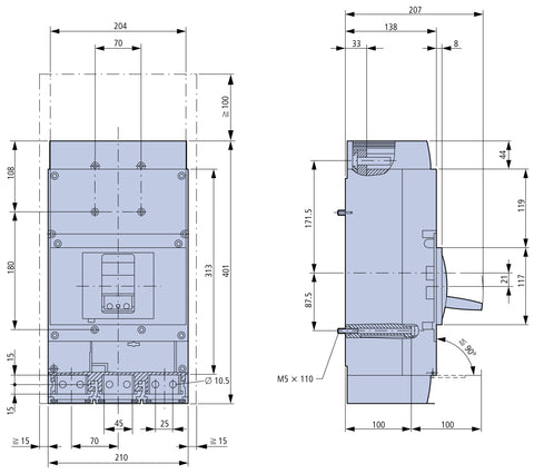 Întreruptor compact tip AE 3p 1250A 50kA