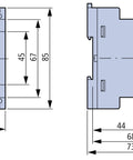 Releu diferenţial fix, IΔn = 0,3 A, 1CC