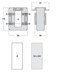 Transformator de curent 2500/5A, 80x30, clasa 0,5