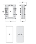 Transformator de curent 3000/5A, 125x50, clasa 0,5