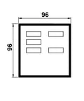 Multimetru digital trifazat, 96*96, cu 5 display-uri
