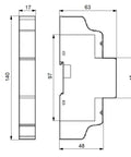 Data converter from RS-485 Modbus RTU to Modbus TCP/IP, 5VDC