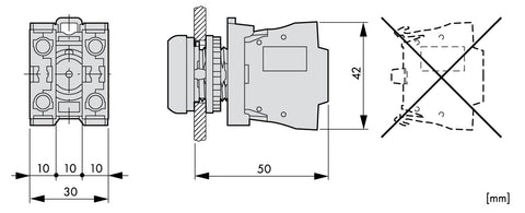 Bloc contacte 1ND+1NÎ, cu cleme elastice